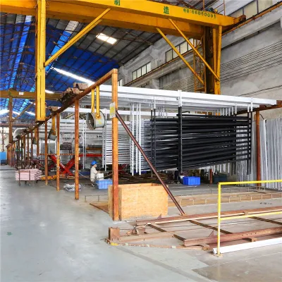 black aluminium profile